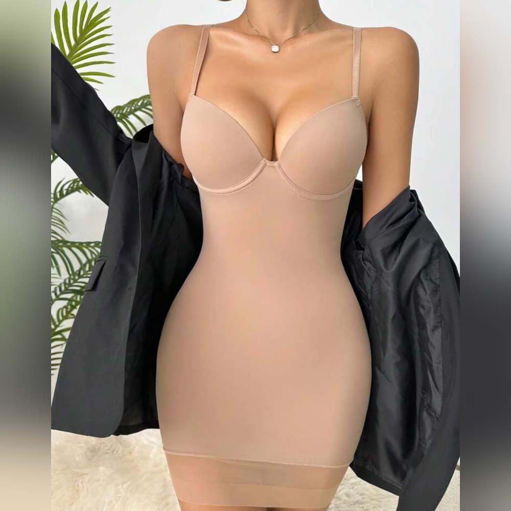 Brand New Contrast Mesh Underwire Cami Shapewear Slip